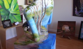 nature girl back view nature girl back view